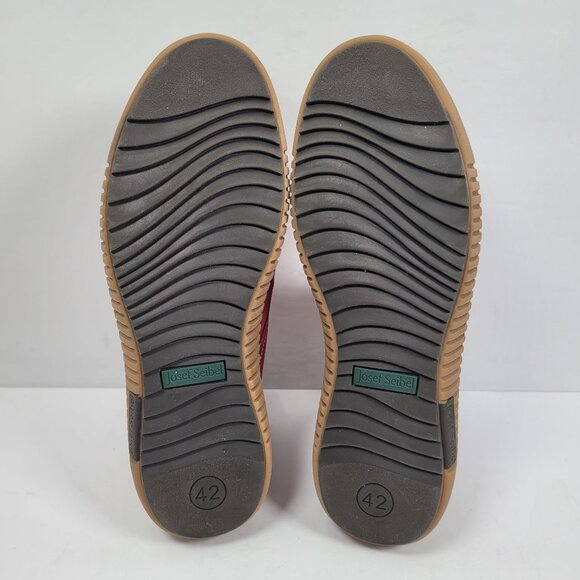 Josef Seibel Maren 02 Women's Red Suede Ankle Boots US Size 11.5 EU 42 - Picture 7 of 8